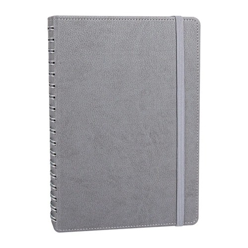 SÖĞÜTÖZÜ GRİ SPİRALLİ TARİHSİZ DEFTER (17X24 CM)