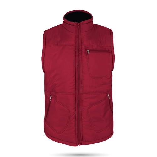 ALASKA KIRMIZI ÜÇ CEPLİ ŞİŞME YELEK M