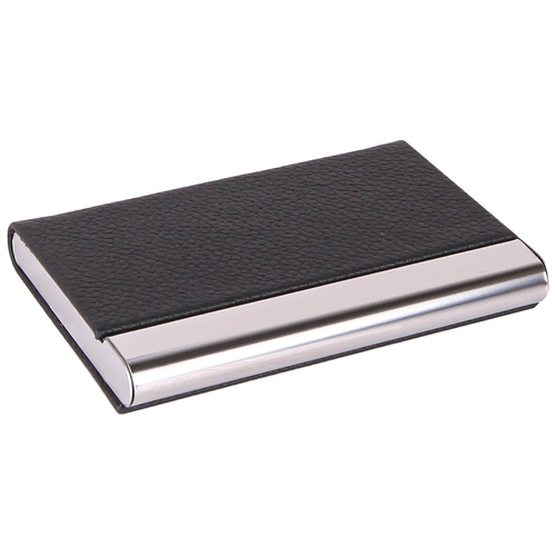 BARLAS MAT SİYAH DERİ KARTVİZİTLİK