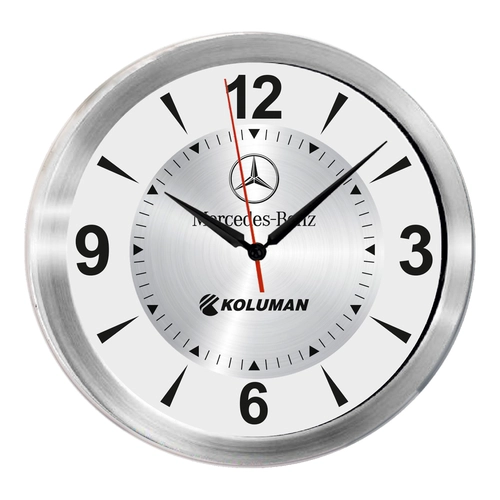 TRİTON091 GÜMÜŞ METAL KASA DUVAR SAATİ (350 MM)