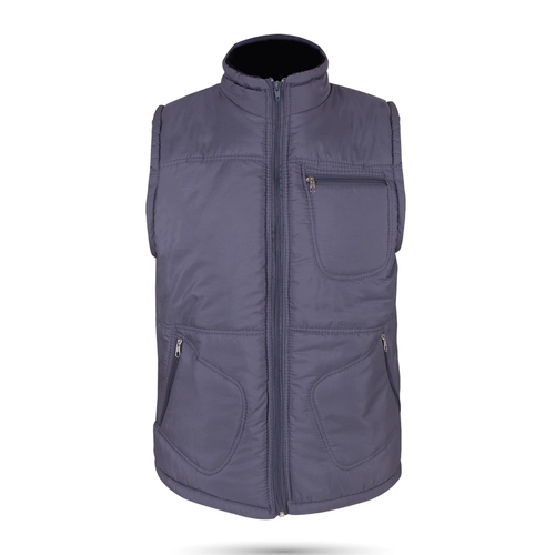 ALASKA FÜME ÜÇ CEPLİ ŞİŞME YELEK S