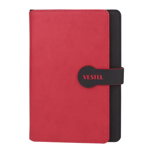 SARAY KIRMIZI GEÇME KAPAK DEFTER